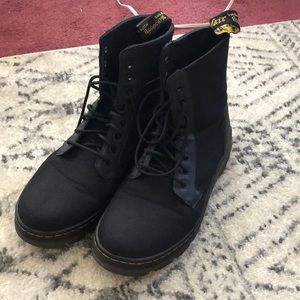 Black Canvas Lace Up Dr. Marten’s